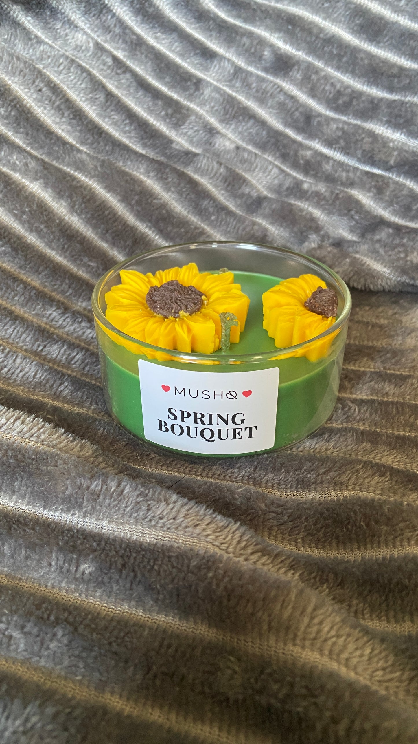 Sunflower Spring Bouquet- Bowl Candle