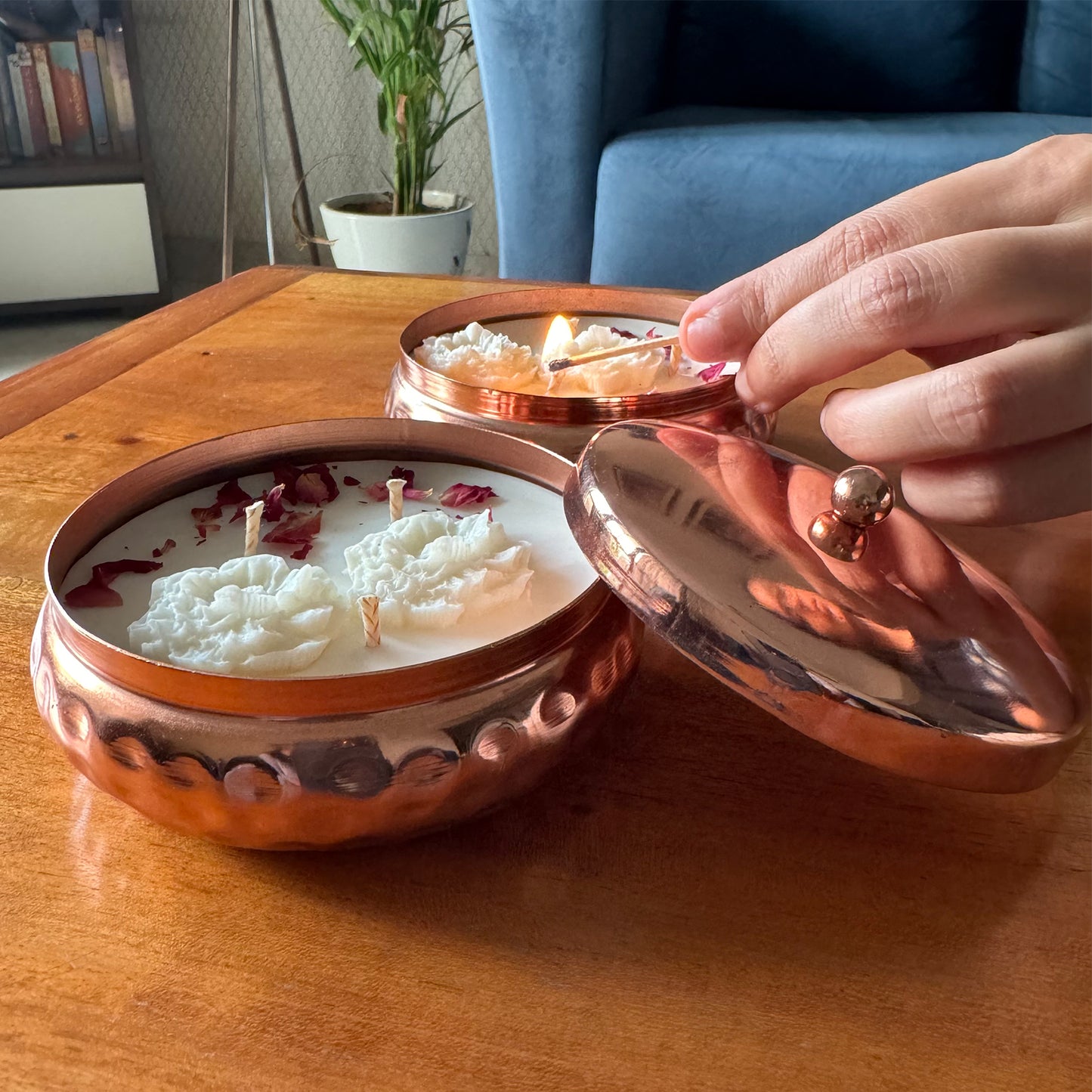 Rose Citrus Metal Urli