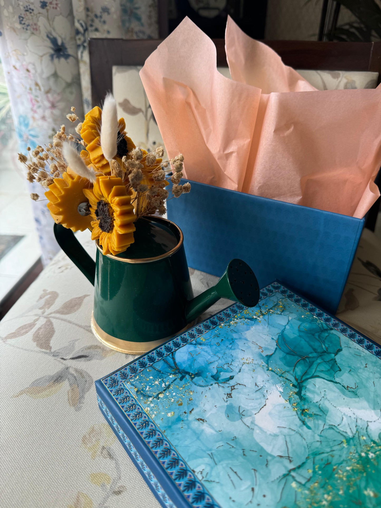 Sunflower Water Can Bouquet