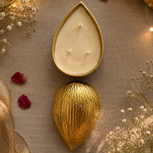 Almond Bowl Candle - Oudh & Rose
