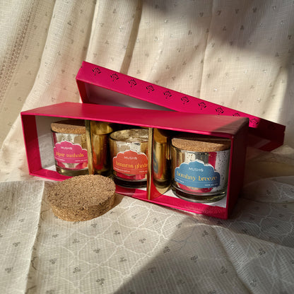 Aromas of India - Set of 3 Candles