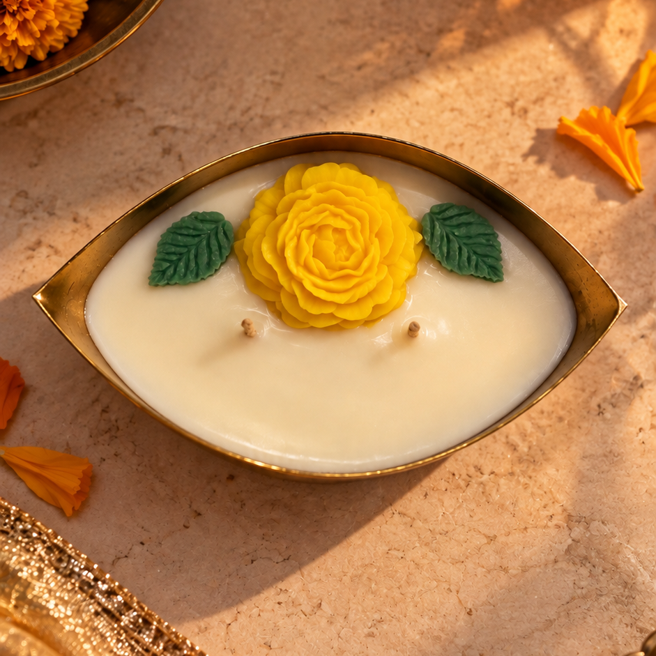 Metal Bowl Candle - Lemongrass
