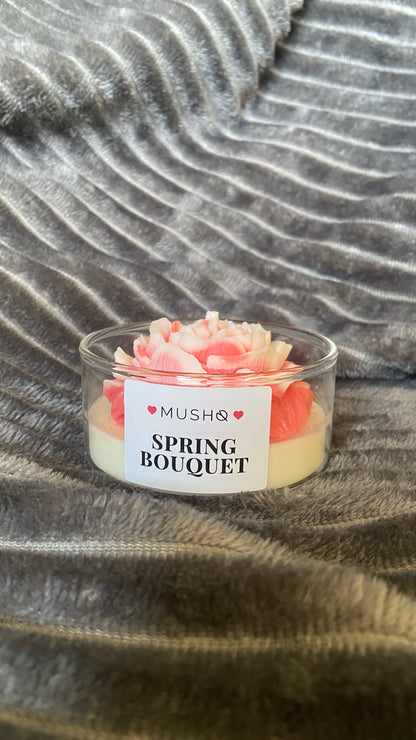 Peony Spring Bouquet (Medium) - Bowl Candle
