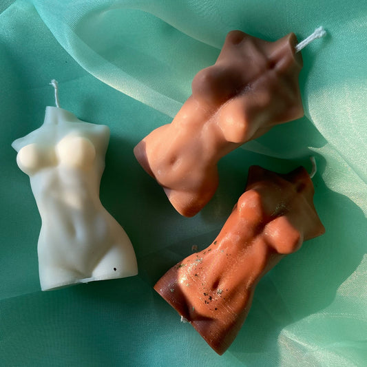 Female Torso Sculpted Candle